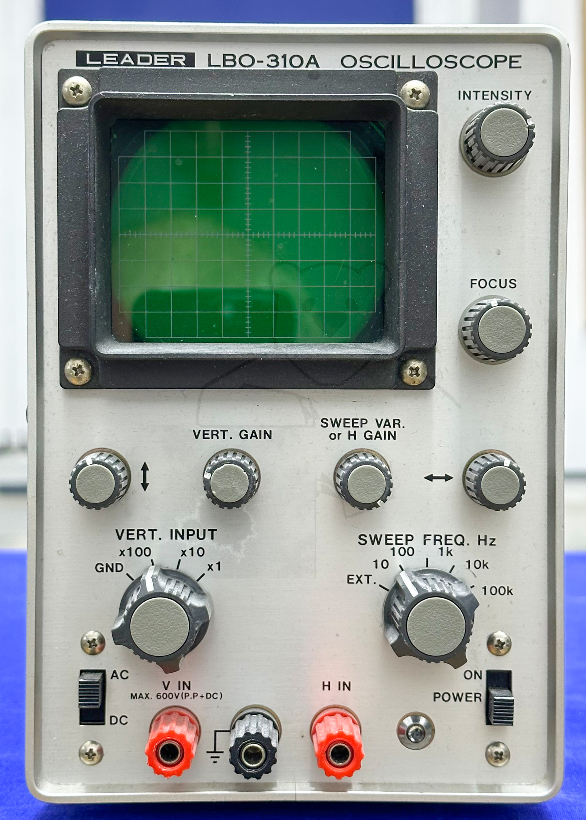 Kosmos Elektronik Oszilloskop mit Funktionsgenerator Bausatz, Oszilloskop, Vorderansicht